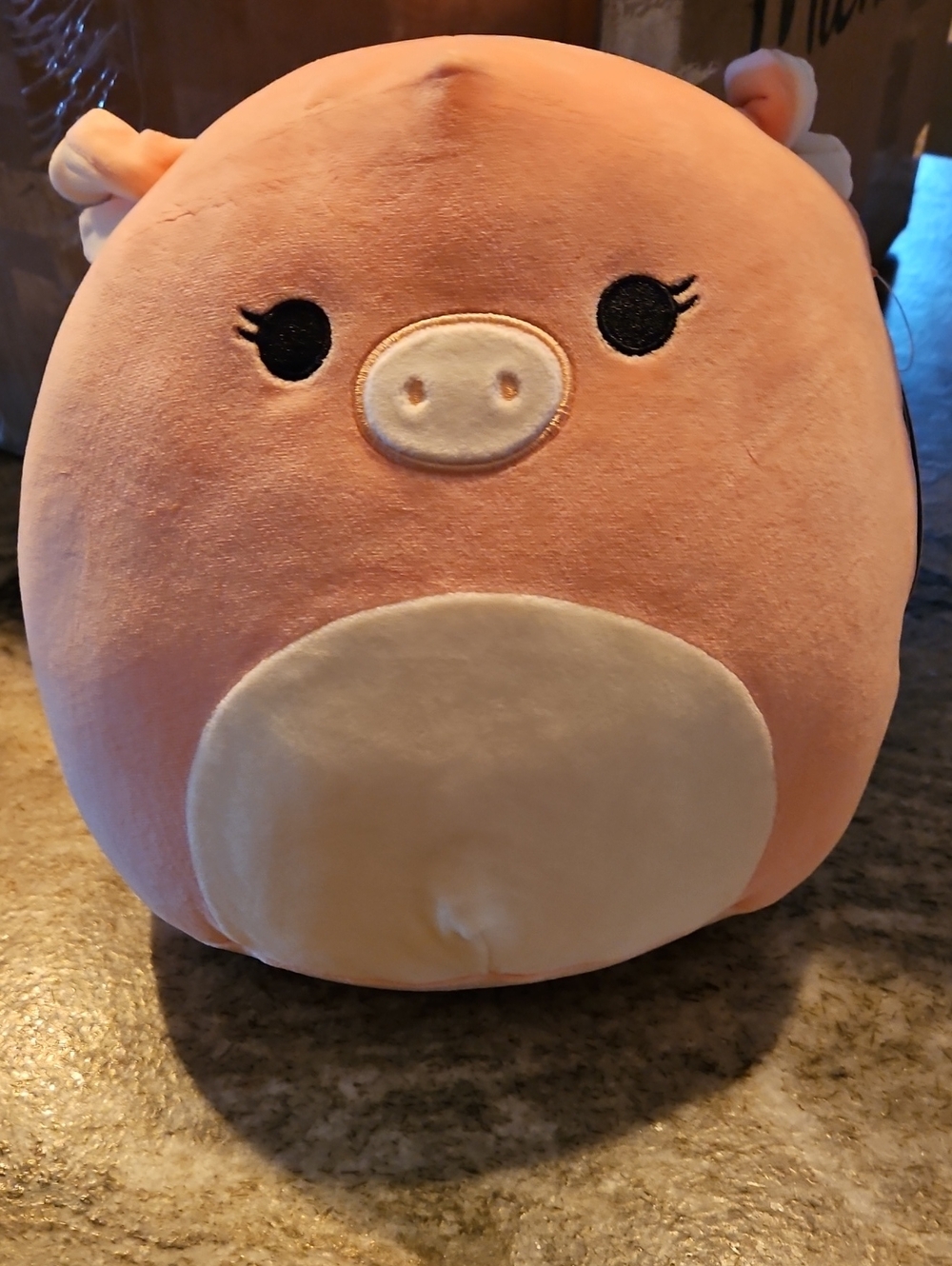 Squishmallows Pink Pig Plush with White Belly